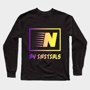 Letter N Letter Art Long Sleeve T-Shirt